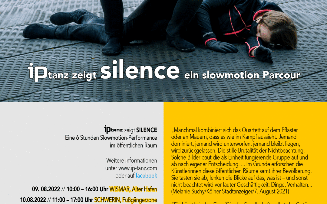 SILENCE – 6-stündige SlowMotion Performance durch den öffentlichen Raum